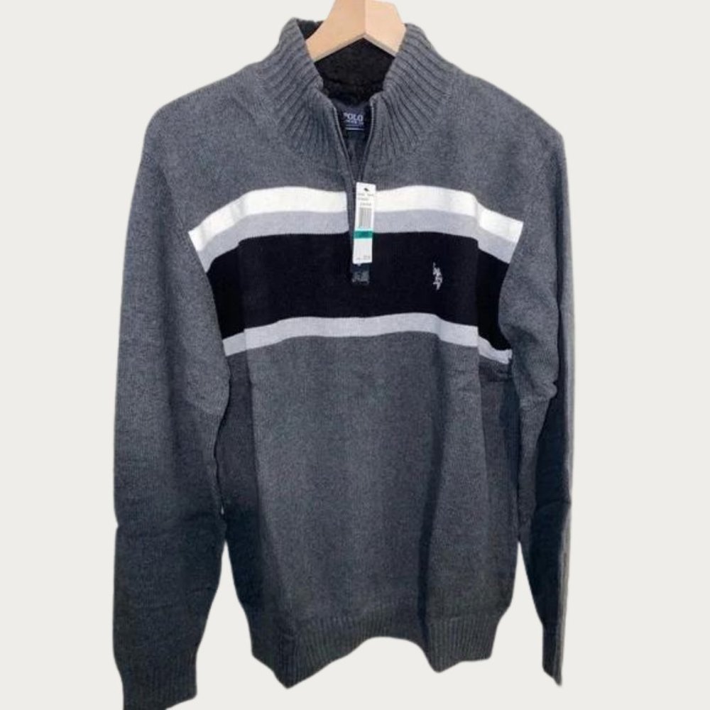 Polo USPA Quarter Zip Sweater